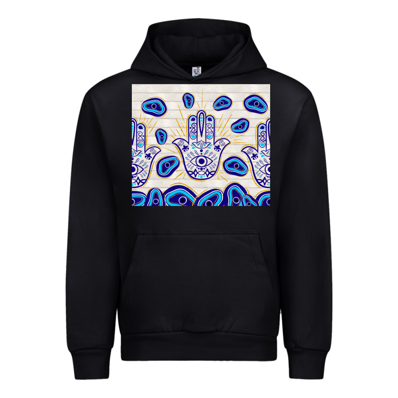 Evil Eyes With White Wooden Pattern Urban Hoodie by TumblerDesignByShophia | Teevron