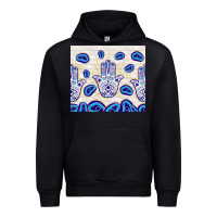 Black evil eyes with white wooden pattern Urban Hoodie - TumblerDesignByShophia