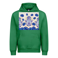 Emerald evil eyes with white wooden pattern Urban Hoodie - TumblerDesignByShophia