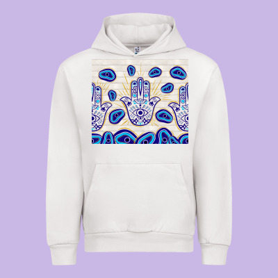 Evil Eyes With White Wooden Pattern Urban Hoodie Designed By Tumblerdesignbyshophia