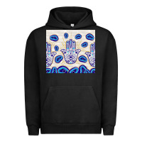 Pigment Black evil eyes with white wooden pattern Urban Hoodie - TumblerDesignByShophia