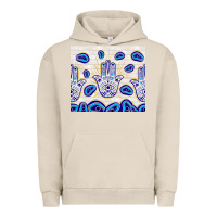 Pigment French Oak evil eyes with white wooden pattern Urban Hoodie - TumblerDesignByShophia