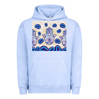Pigment Grape Ice evil eyes with white wooden pattern Urban Hoodie - TumblerDesignByShophia