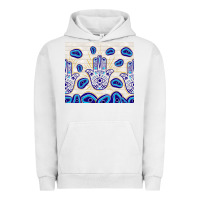 Pigment Lunar Rock evil eyes with white wooden pattern Urban Hoodie - TumblerDesignByShophia