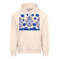 Sandshell evil eyes with white wooden pattern Urban Hoodie - TumblerDesignByShophia