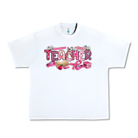 White breast cancer teacher Urban Heavy Tee - Artiststas