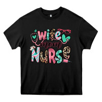 Black wife mom nurse Heavy Core Tee - RanaPortraitStore