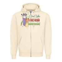 Sandshell i feel like garbage raccoon Zipper Hoodie - MaliasSmallBusiness