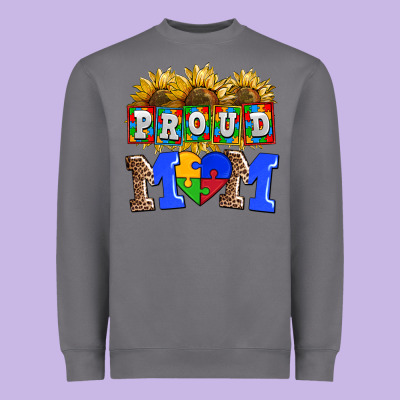 Proud Mom Heavyweight Sweatshirt Designed By Adodesignshop