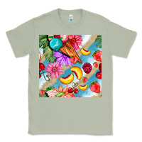 Matcha flowers ice cream fruit Classic Tee - BundleAndBundleShop