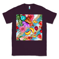 Plum flowers ice cream fruit Classic Tee - BundleAndBundleShop