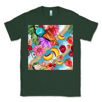 Sports Green flowers ice cream fruit Classic Tee - BundleAndBundleShop