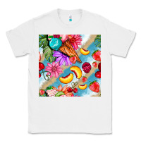 White flowers ice cream fruit Classic Tee - BundleAndBundleShop