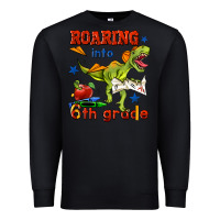 Black roaring into 6th grade Premium Sweatshirt - BundleAndBundleShop