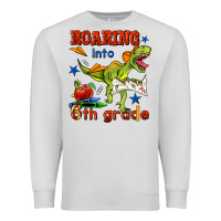 Dove Grey roaring into 6th grade Premium Sweatshirt - BundleAndBundleShop