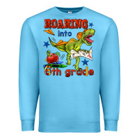 Ocean Blue roaring into 6th grade Premium Sweatshirt - BundleAndBundleShop
