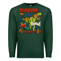 Sports Green roaring into 6th grade Premium Sweatshirt - BundleAndBundleShop