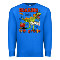 True Royal roaring into 6th grade Premium Sweatshirt - BundleAndBundleShop