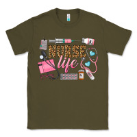 Army Green Western Nurse Life Classic Tee - LillyAllenDesigns