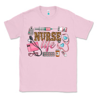 Bubblegum Pink Western Nurse Life Classic Tee - LillyAllenDesigns