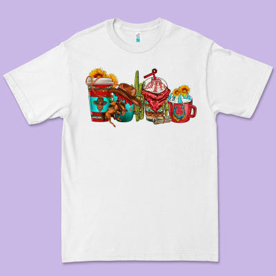 Cowboy Coffee Cups Premium Tee Designed By Texasbilliewilder