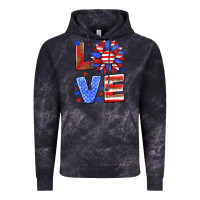Cloud Black love america sunflower Vintage Hoodie - HRA Design Shop
