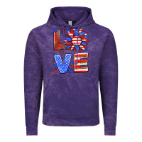 Cloud Purple love america sunflower Vintage Hoodie - HRA Design Shop