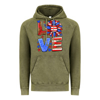 Vintage Olive love america sunflower Vintage Hoodie - HRA Design Shop