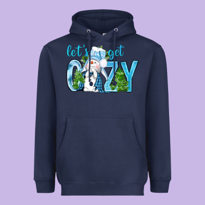 Let's Get Cozy Heavyweight Hoodie Designed By Bundleandbundleshop