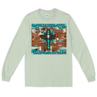 Matcha gemstone and cross with cowhide Long Sleeve Tee - Artiststas