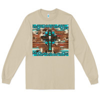 Mushroom gemstone and cross with cowhide Long Sleeve Tee - Artiststas