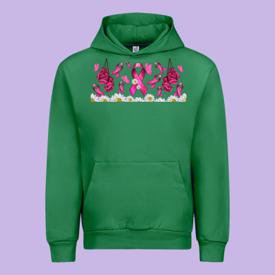 Cancer Ribbon With Daisy Urban Hoodie Designed By Tumblerdesignbyshophia