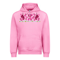 Fuchsia Pink cancer ribbon with daisy Urban Hoodie - TumblerDesignByShophia