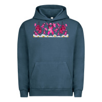 Pigment Midnight Navy cancer ribbon with daisy Urban Hoodie - TumblerDesignByShophia