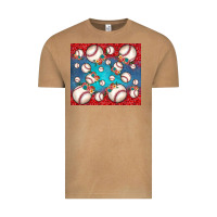 Vintage Camel baseball paisley and jean pattern Vintage Tee - JahusDesignShop