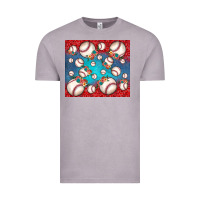Vintage Zinc baseball paisley and jean pattern Vintage Tee - JahusDesignShop