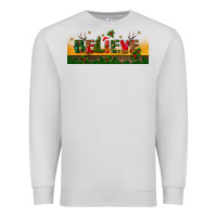 Dove Grey christmas believe Premium Sweatshirt - BundleAndBundleShop