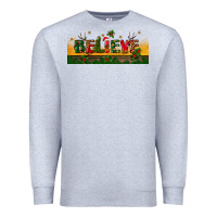 Heather Grey christmas believe Premium Sweatshirt - BundleAndBundleShop