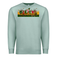 Seafoam christmas believe Premium Sweatshirt - BundleAndBundleShop