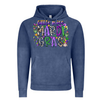 Vintage Denim little miss mardi gras Vintage Hoodie - RacoonDesign