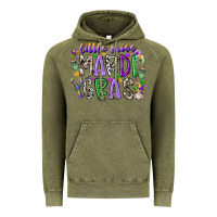 Vintage Olive little miss mardi gras Vintage Hoodie - RacoonDesign
