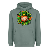 Sage St. Patricks Sunflower With Dwarf Heavyweight Hoodie - BundleAndBundleShop