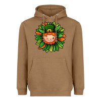 Toasted Coconut St. Patricks Sunflower With Dwarf Heavyweight Hoodie - BundleAndBundleShop