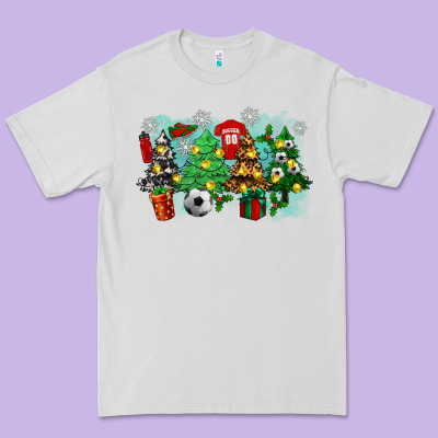 Christmas Trees With Tennis Premium Tee Designed By Zillion Design Studio