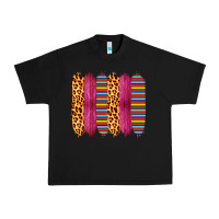Black Pink Leopard Serape Brush Strokes Urban Heavy Tee - Bettercallsaul