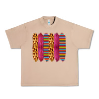 Burro Pink Leopard Serape Brush Strokes Urban Heavy Tee - Bettercallsaul