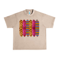 French Oak Pink Leopard Serape Brush Strokes Urban Heavy Tee - Bettercallsaul