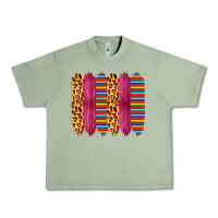 Oil Green Pink Leopard Serape Brush Strokes Urban Heavy Tee - Bettercallsaul