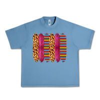 Pebble Blue Pink Leopard Serape Brush Strokes Urban Heavy Tee - Bettercallsaul
