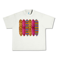 Pistachio Pink Leopard Serape Brush Strokes Urban Heavy Tee - Bettercallsaul